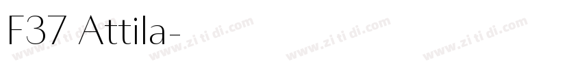 F37 Attila字体转换